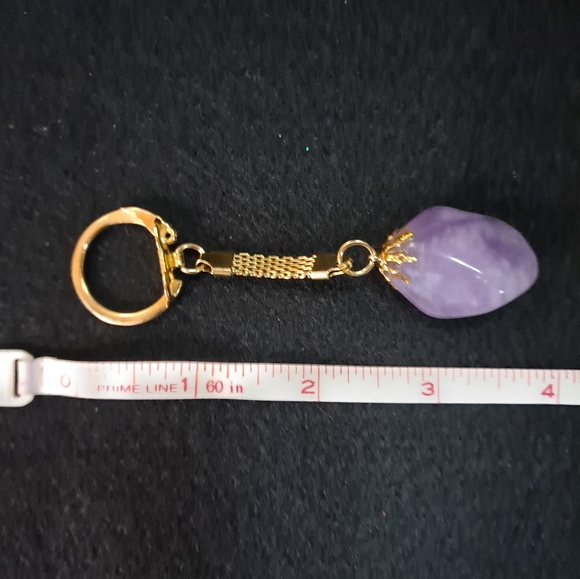 Tumbled Amethyst Key Chain - Picture 5 of 5
